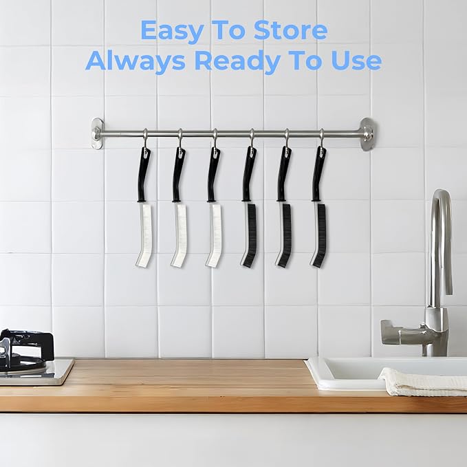 Crevice Cleaning Brush, Hard-Bristled Gap Scrub Brush, Toilet Gap Cleaning - Image 7