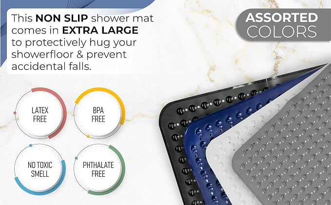 ENKOSI Extra Large Square Non Slip Shower Mat - Image 6