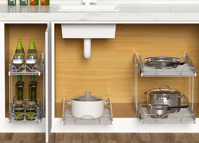 OCG Pull Out Cabinet Organizer, Pull out Shelves - Image 7