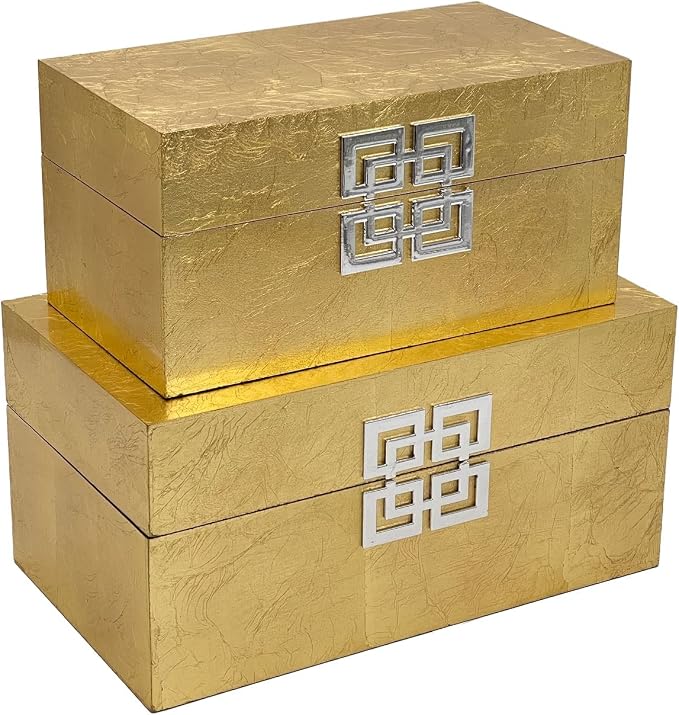 Galt International Storage Box Set Decorative Storage Box w/Hinged Lid Classic - Image 3
