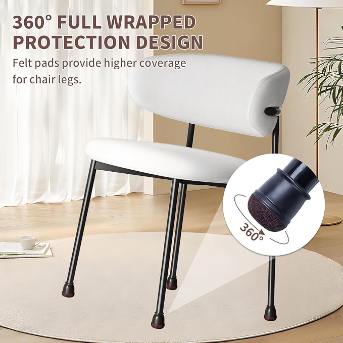 Ezprotekt 24 Pcs Extra Small Round Chair Leg Floor Protectors - Image 5
