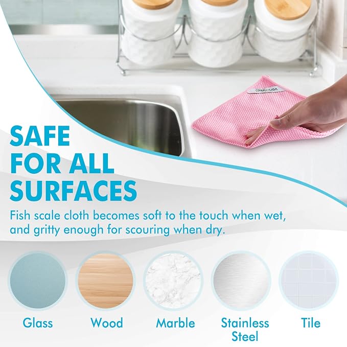Easy Clean Streak Free Glass Cleaning Miracle Microfiber Cleaning Cloth - Image 6