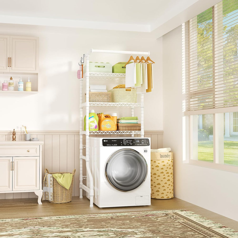 Ulif U11 Mini Over Washer and Dryer Shelves, 3 Tiers Laundry Room Storage and...