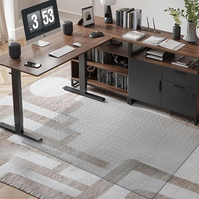 Azadx Chair Mat for Carpet 60"x 36" Large Chair Mats for Carpeted Floors by Azadx
