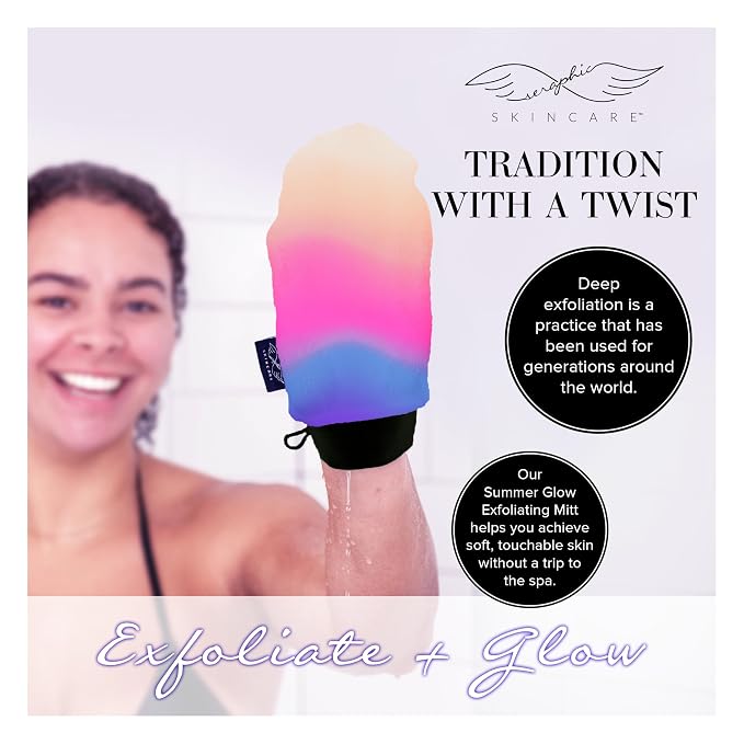 Seraphic Skincare Premium Exfoliating Mitt - Image 7