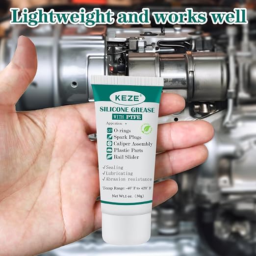 KEZE Silicone Grease Automotive PTFE Lubricant Sliding Glass Door Grease Tube - Image 8