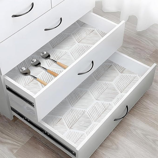 Shelf Liners for Kitchen Cabinets, Non Adhesive and Strong Non-Slip Shelf by Amiitay