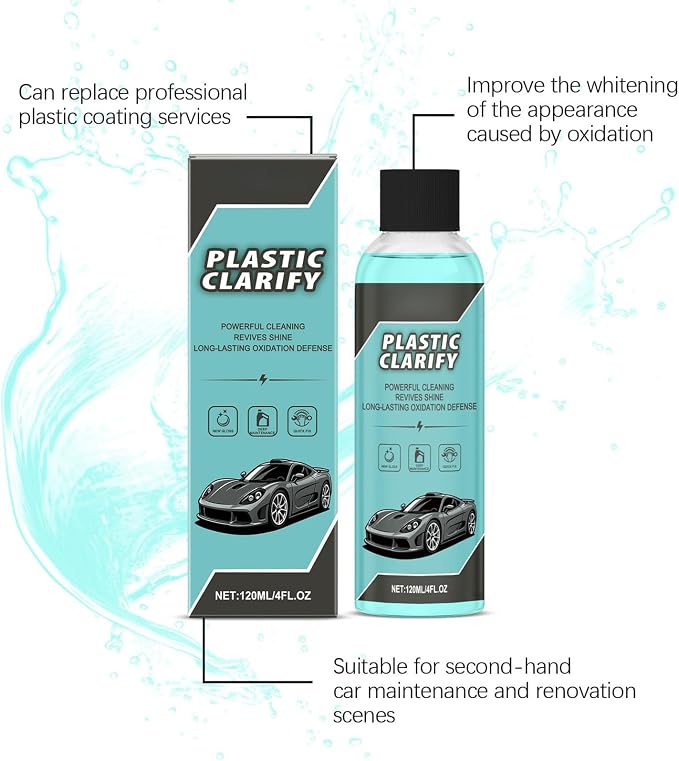 Plastic Clarify for Cars, Plastic Restorer for Cars Exterior, Detailing Spray - Image 6
