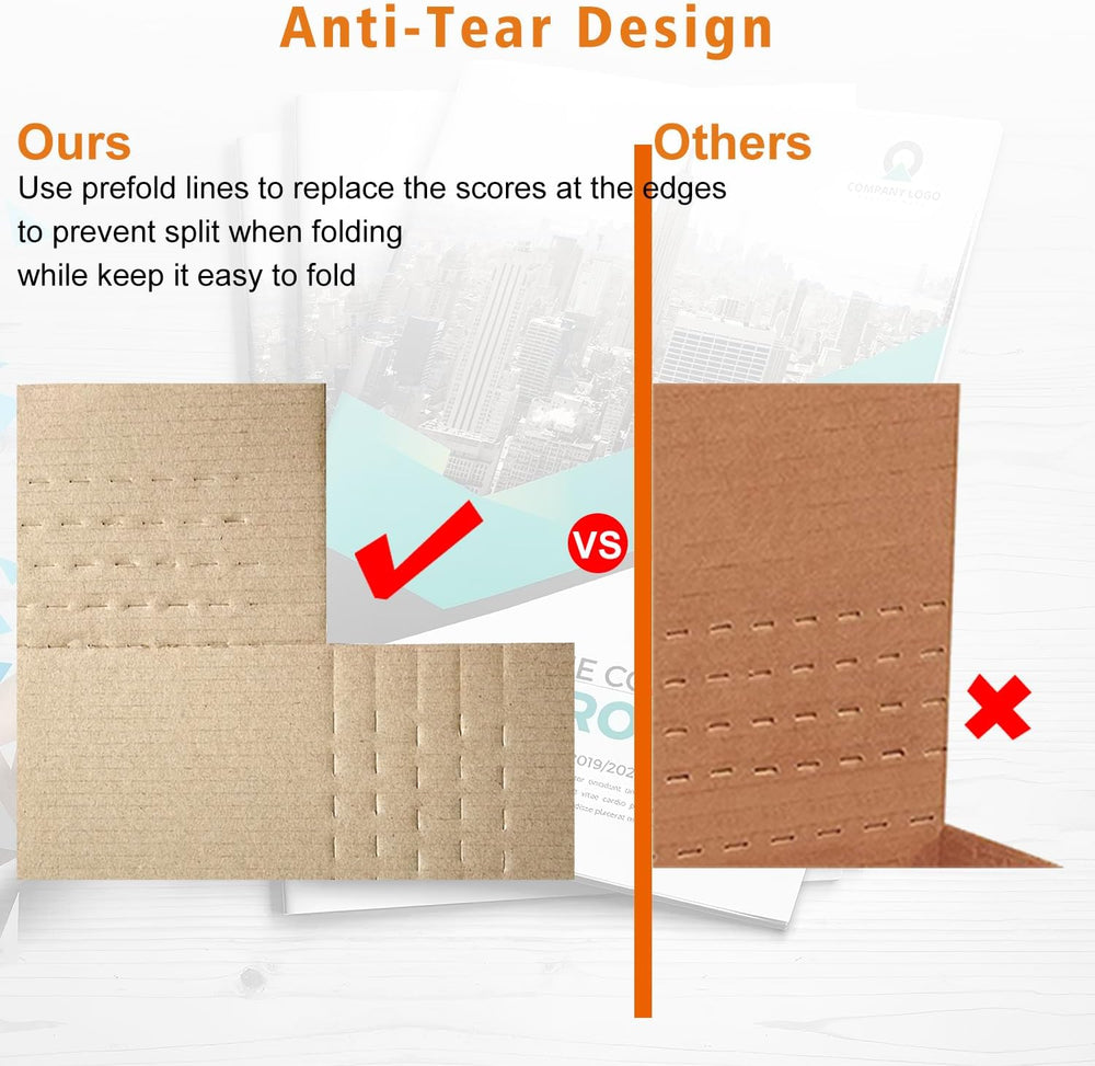 50 Pack 12-1/8" x 9-1/8" x 2" Corrugated Easy-Fold Mailer, Hei...