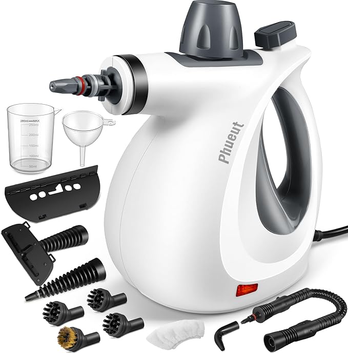 Pressurized Handheld Multi-Surface Natural Steam Cleaner by Phueut