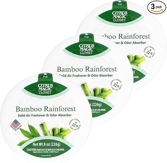 Citrus Magic For Closets Odor Absorbing Solid Air Freshener, Bamboo Rainforest by CitrusMagic