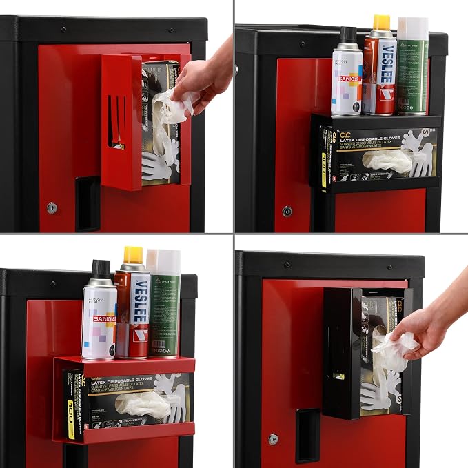 EMENTOL 2PCS Magnetic Glove/Tissue Dispenser Holder Set, Mount Onto Tool Box or - Image 5