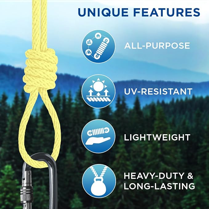 TECEUM Cotton Rope 3/16” – 100 FT – Strong All-Purpose Braided Rope – Natural - Image 4