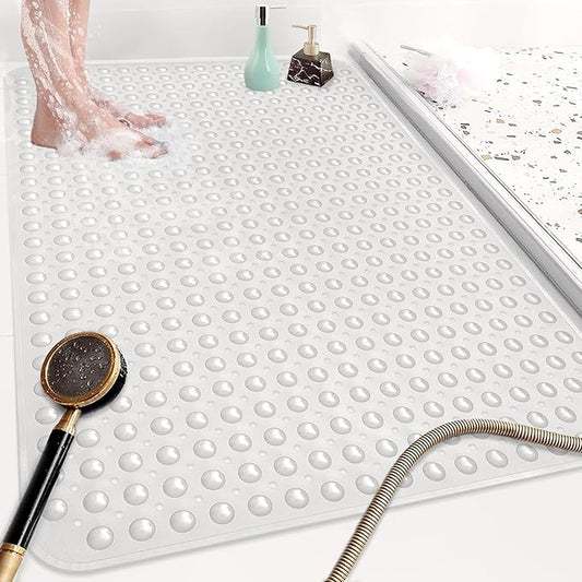 Shower Mat Non Slip: 47.2 x 31.5 Inch Extra Large TPE Shower Mats by Mofonky