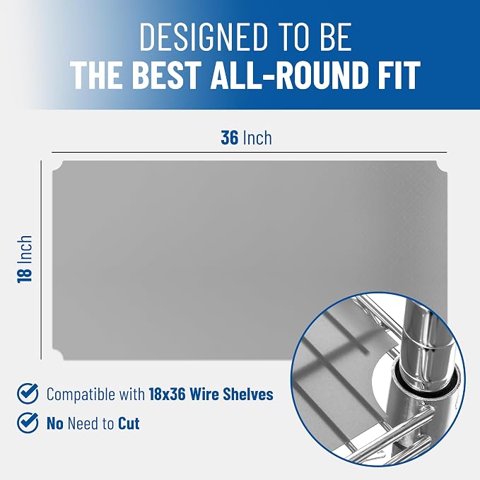 Sterling Shelf Liners Wire Rack Covers: Plastic Shelf Liner Cover - Image 2