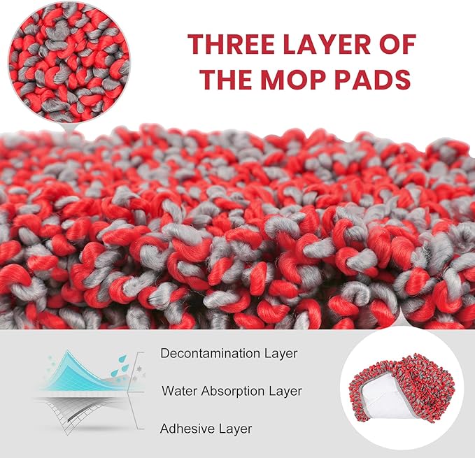 MAVRIZ Dust Mops for Hardwood Floors Cleaning Washable Wet and Dry Mop - Image 5