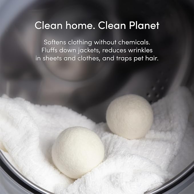 Dirty Labs | 100% New Zealand Wool Dryer Balls | 3 Balls | Shorten Drying Time - Image 5