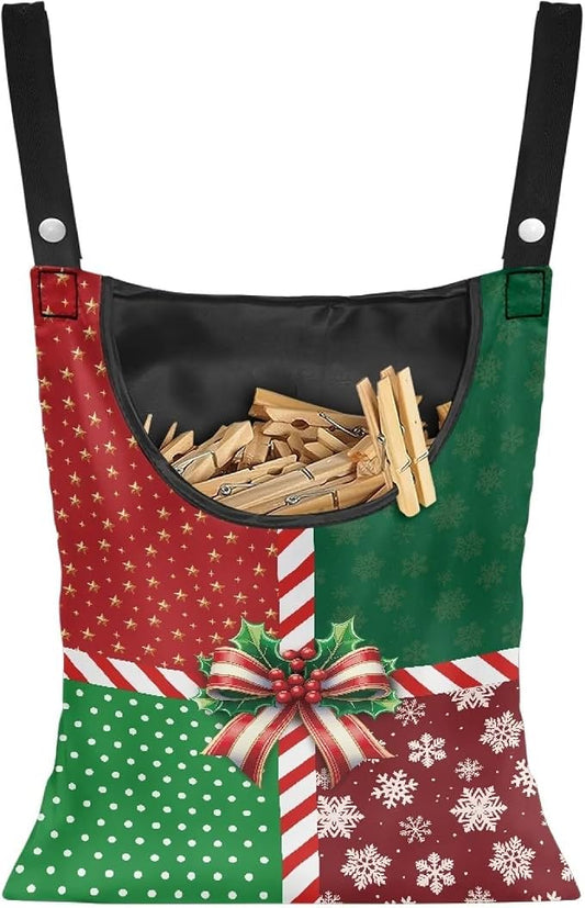 Christmas 2025 Adjustable Clothespin Storage Bag by CREAMIC