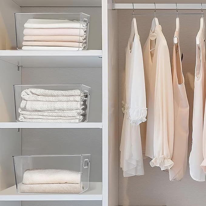 Extra Large Clear Plastic Storage Bins, Laundry Room, Freezer Organizer Plastic - Image 6