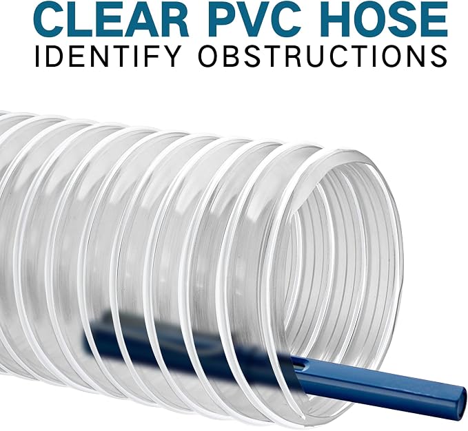 Qucship PVC Dust Collection Hose 2 1/2" x 20' - Image 4