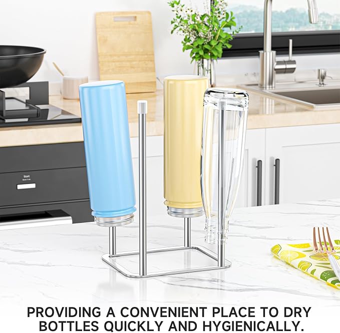 Water Bottle Drying Rack, Stainless Steel Bottle Dryer Rack, Baby Bottles Rack - Image 7