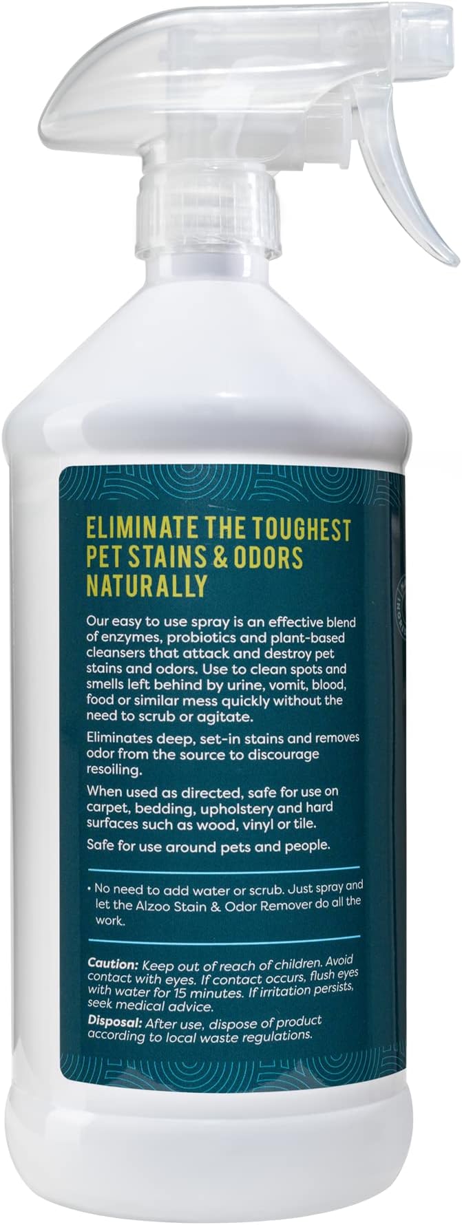 ALZOO Stain & Odor Remover, Quickly Lifts & Dissolves Pet Stains & Helps - Image 2