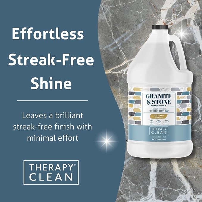 Therapy Granite Countertop Cleaner Refill 64 oz, Granite Polish, Marble Polish - Image 2