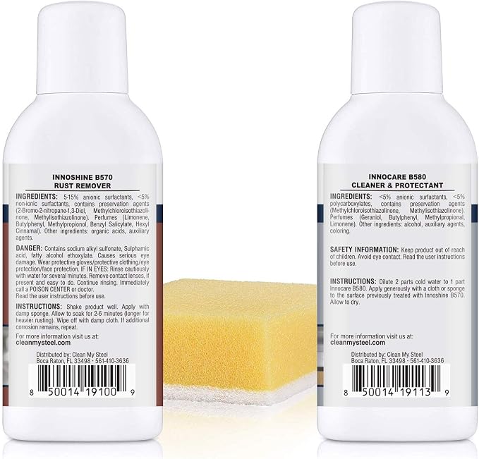 CLEAN MY STEEL – Stainless Steel Rust Stain Remover Kit - Image 3