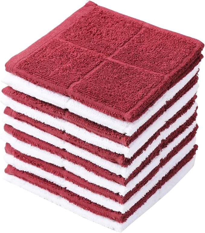 Glynniss Dishcloths Kitchen Highly Absorbent Dish Rags 100% Cotton Dish Cloths by Glynniss