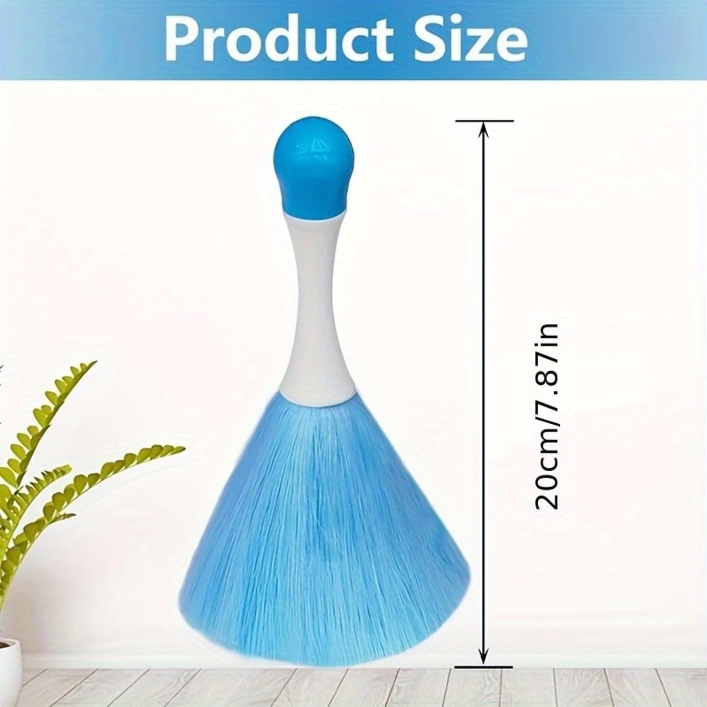 2PCS Microfiber Dust Duster with Handle, Reusable Electrostatic Dust Cleaning Brush for Home, Furniture, Car, Bookshelf, Sofa, Multi-Surface Dusting Tool