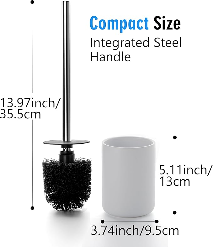 Ceramic Toilet Brush & Holder Set - Image 6