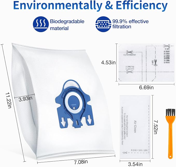 16 Pack 3D Dust Bags, Compatible - Image 3