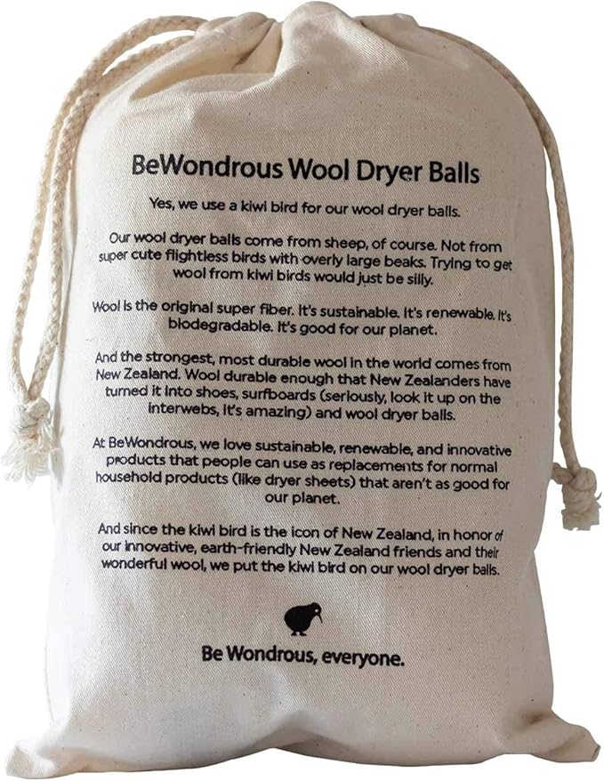 Wool Dryer Balls XL, 100% New Zealand Organic Wool - Image 7