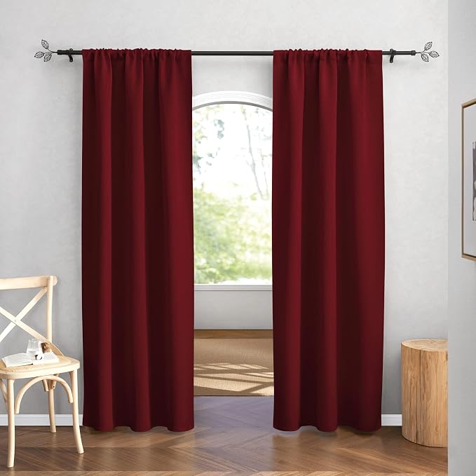 RYB HOME Blackout Curtains 84 inches Long 2 Panels Set - Image 2