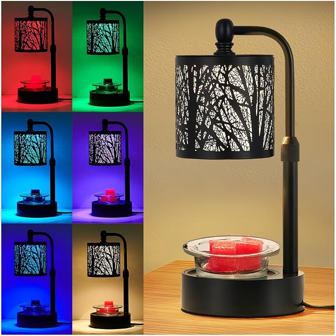 Tree Candle Warmer Lamp, LED Colors Changing Candle Warmer by HEKALU