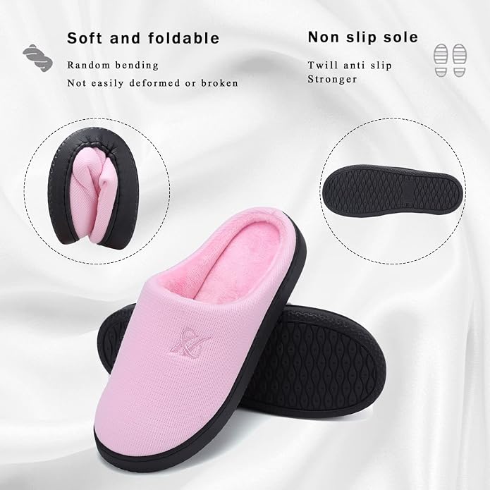 Memory Foam Slippers for Women's and Men's Casual House Shoes - Image 3