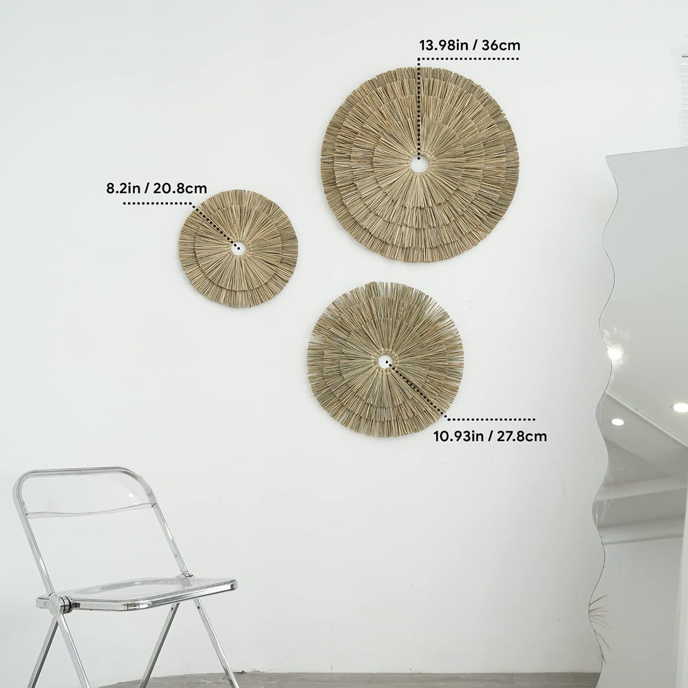VATIMA Boho Wall Décor – Simple Oversized Wall Basket Décor for Home and Offi...
