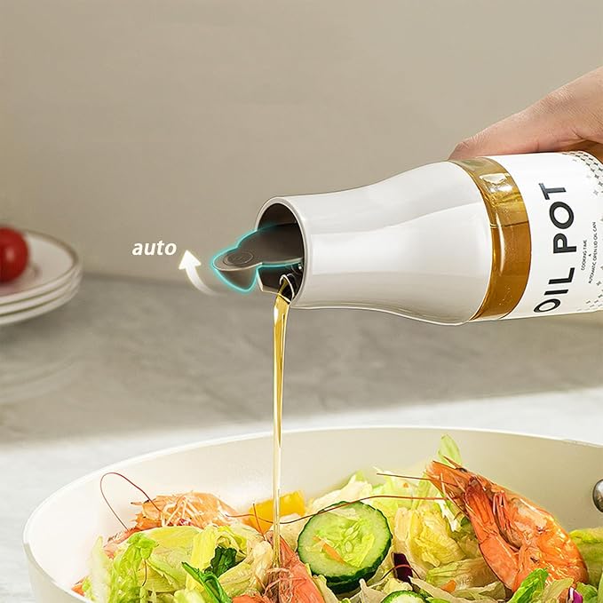 2 Pack Oil Dispenser for Kitchen, Auto Flip Non-Drip Design, Leak Proof - Image 5