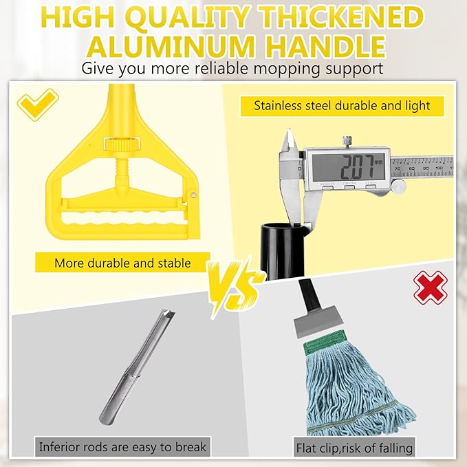 Beyoco Heavy Duty Commercial Industrial Cotton Mop - Image 3