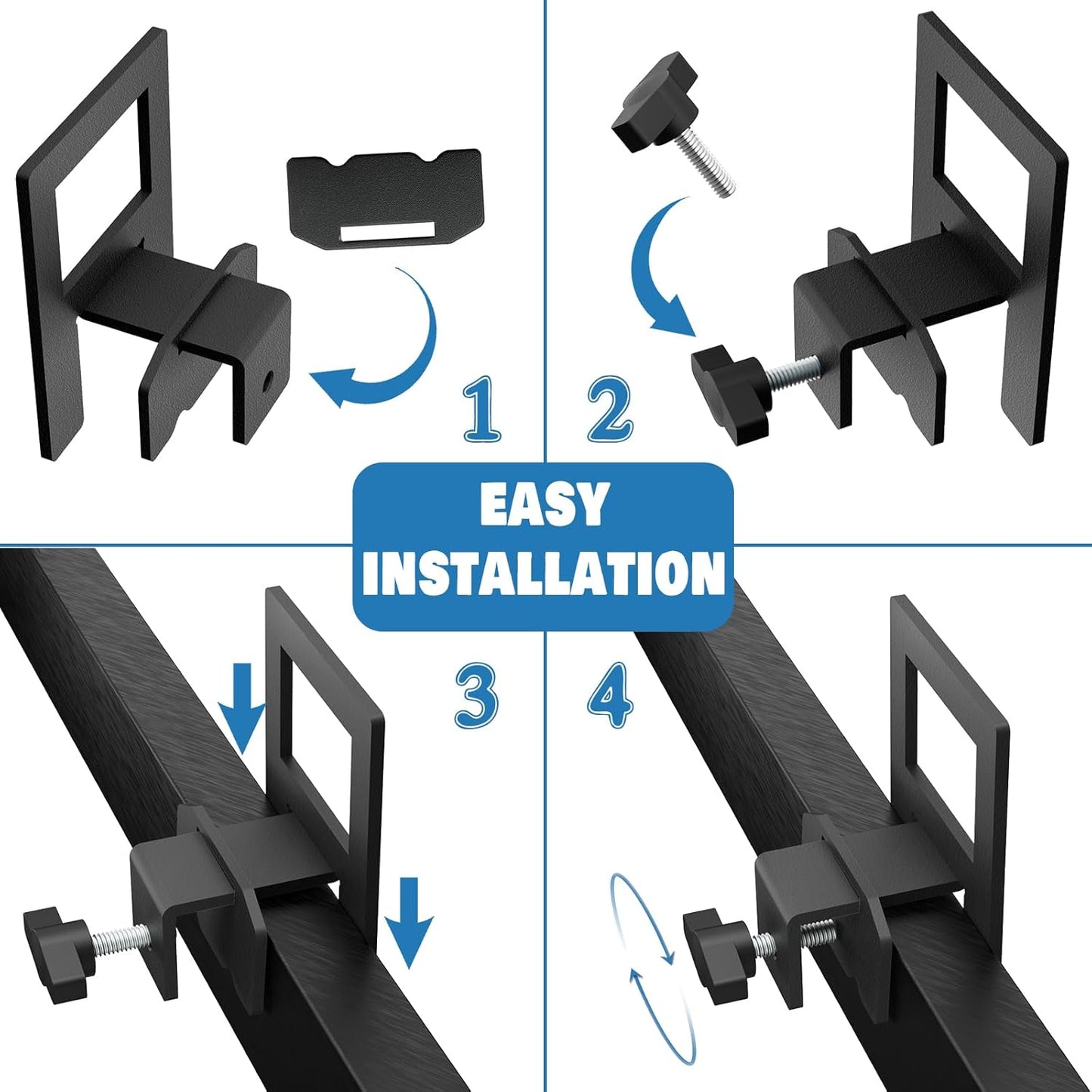 Mattress Holder for Metal Bed Frame Extra Thick Slide Stopper to Keep Mattress from Sliding 6 Pcs Non Slip