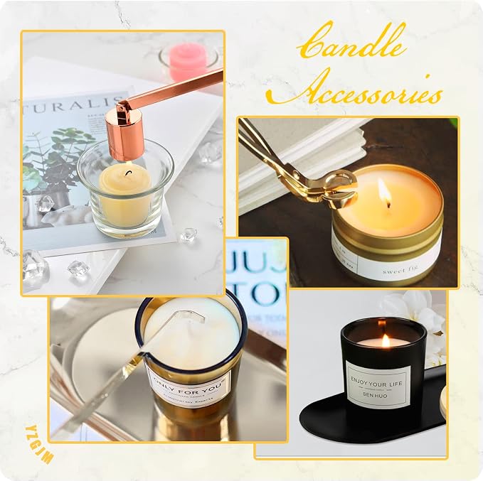 Exquisite Candle Accessories Tool Pack Bag, Rechargeable Electric Lighter， Wick - Image 4