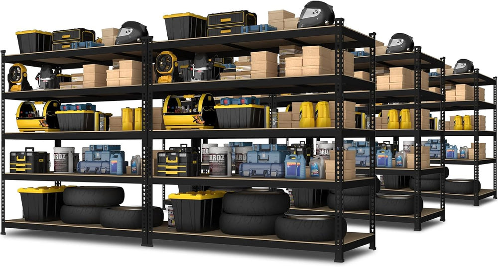 PrimeZone 48" x 24" x 72" Heavy Duty 5 Tier Adjustable Garage ...