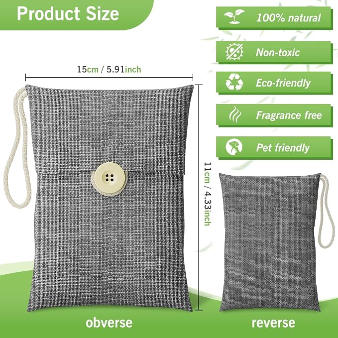 Charcoal bags Odor Absorber Activated Bamboo Charcoal Air Purifying Bag - Image 5
