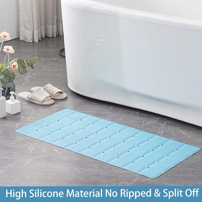 Foldable Silicone Bathtub Mat: Jumbo Size Heavy Duty Safety Bath Mat - Image 6