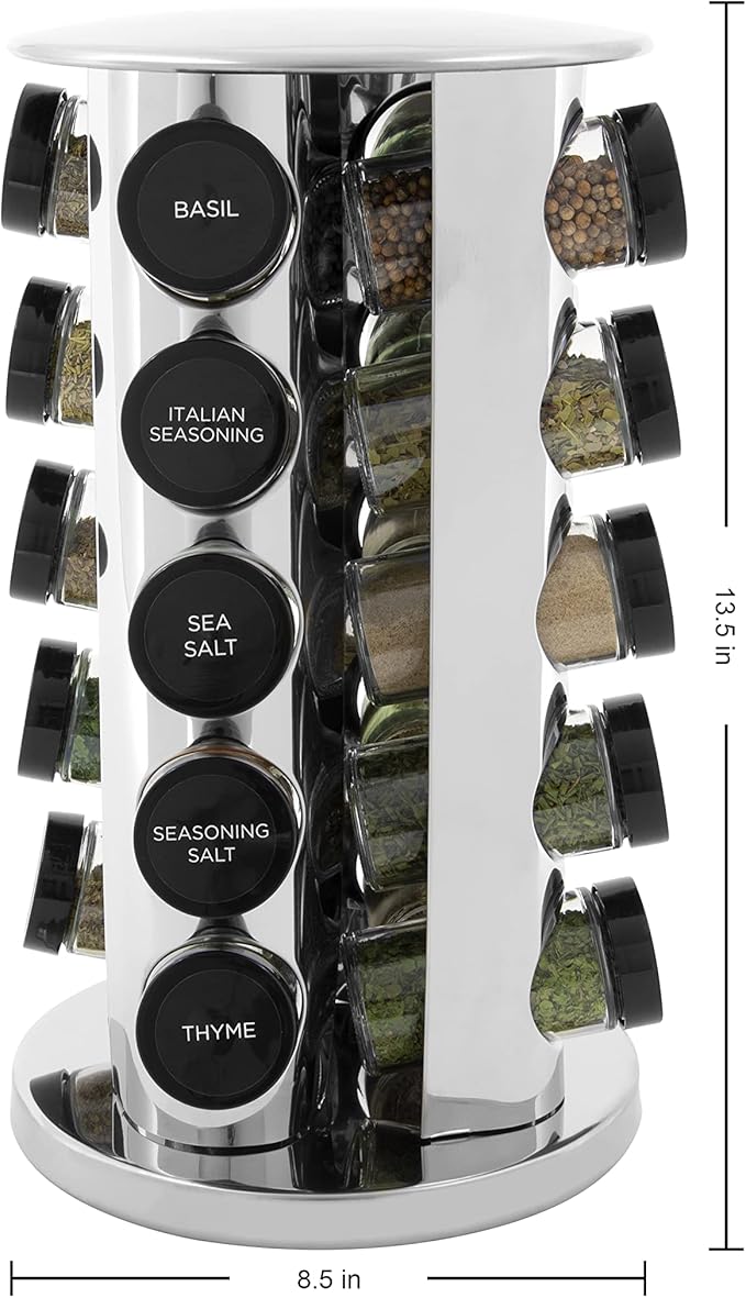 Kamenstein 20 Jar Revolving Countertop Spice Rack - Image 3