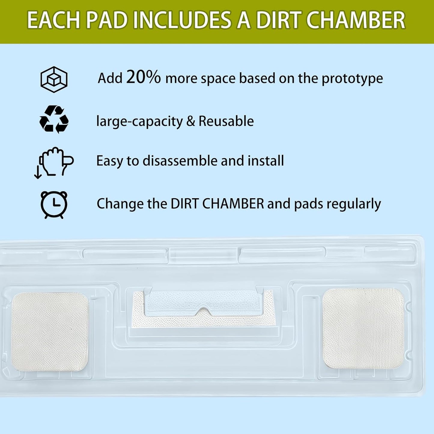 4 Pack for Reusable Shark Vacmop Replacement Pads, for Shark Vacmop Pro Vm252 Vm251 Vm250 Vm200 Vm190 Vc205 Qm250 Vm200p12 Vmp30 Vmp10 Vmp16 Model, for All Hard Floor Cleaning.