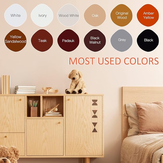 SEISSO Wood Scratch Repair Kit, 12 Colors Wood Filler Putty - Image 4