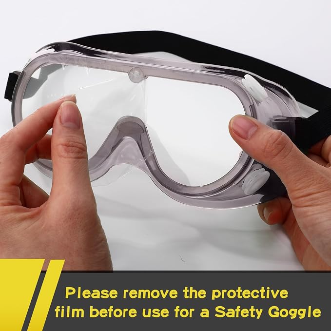 Yunsailing Protective Safety Goggles Lab Over Glasses Clear Anti Fog Eye - Image 3