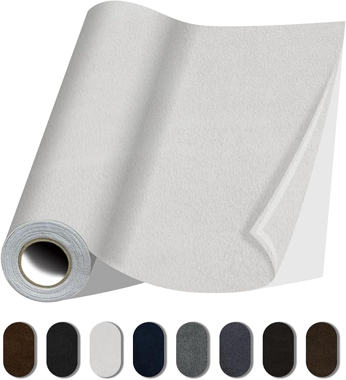 Fabric Repair Patches, 17X79 Inch Self-Adhesive Suede Patches Tape Durable by Lifeshoon