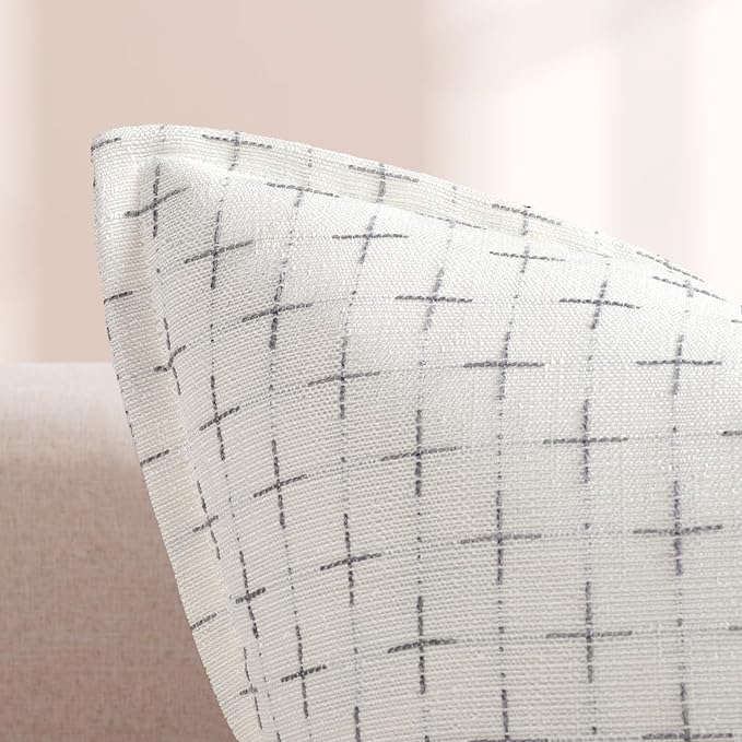 ZWJD Pillow Covers 26x26 Set of 2 Soft Polyester Textured Pillow Covers - Image 2